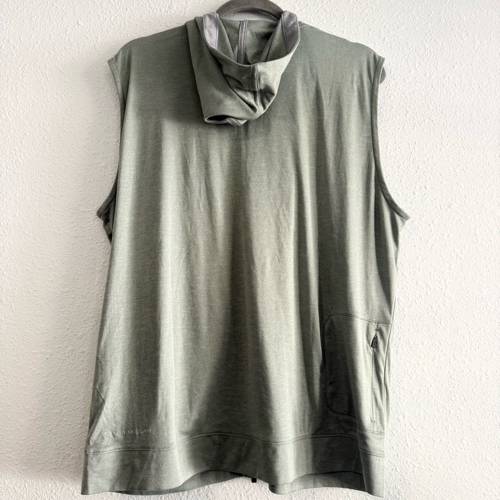 Peter Millar Olive Performance Upf 50+ Full Zip H… - image 2